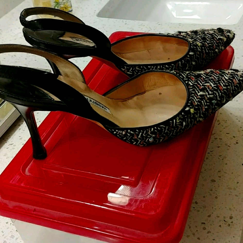 Manolo blank sling back pumps They  are Fanttastic. My lifestyle Has Changed 😁